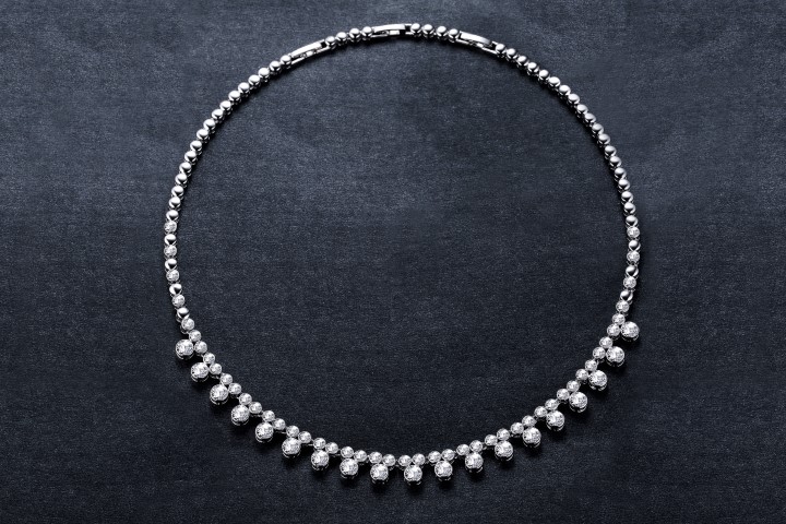 Swarovski Taşlı Su Yolu Kolye (Altın Kaplama) - N0156 Görseli